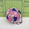 Soccer Ball Keychain Fidget Toy Portable Stress Relief Pendant Multi Team Souvenir Gift Box Decompression Toy For Football Fans