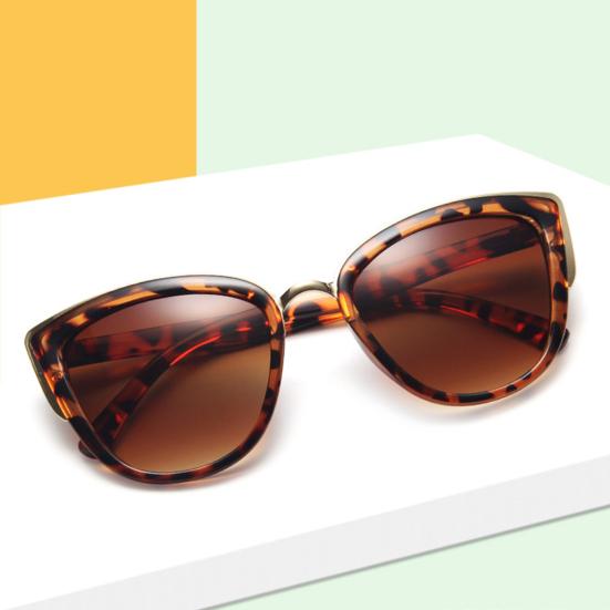 Women Sunglasses Vintage Style Thickened Lenses Leopard Print Fashion Cat Eye Women Sunglasses for Female