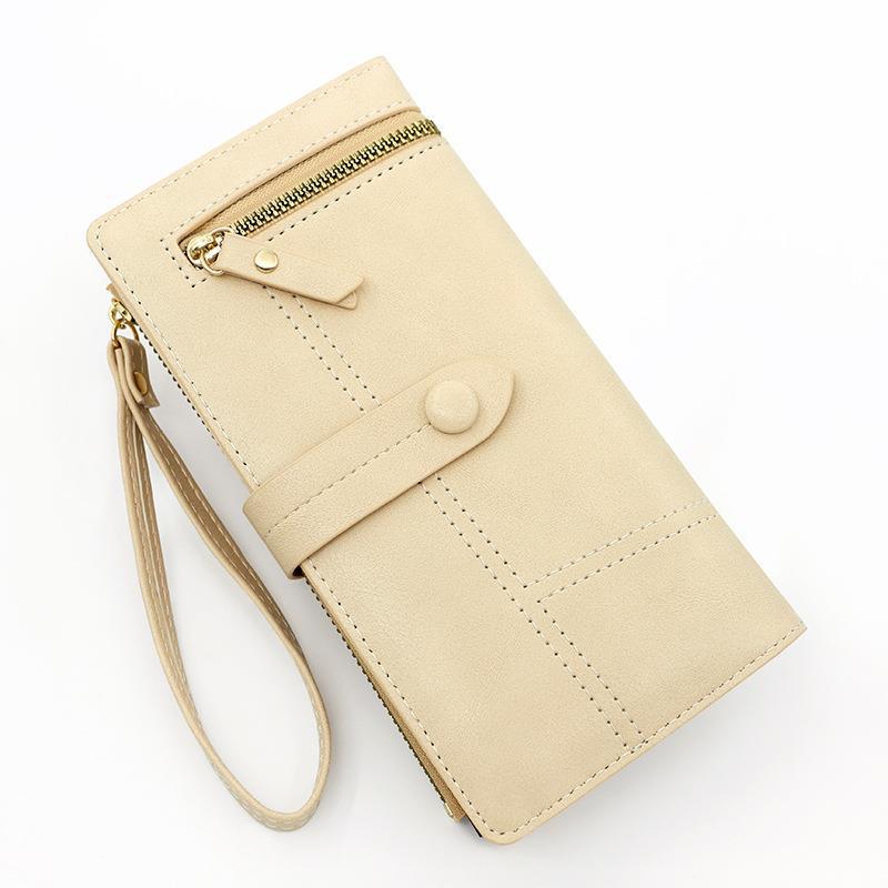 Portfele Damskie Świeży Styl Długi Portfel, Skórzany Etui na Karty, Portmonetka, Kopertówka