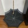 Black Vintage Elegant Lolita Girls Sunshade Dual-Folding Umbrella Travel Outdoor Foldable Sunscreen Sun Protection Umbrella