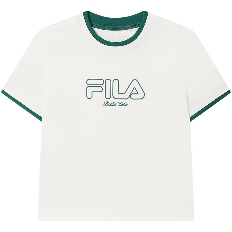 FILA Women s Casual Knit Short Sleeve T-Shirt S
