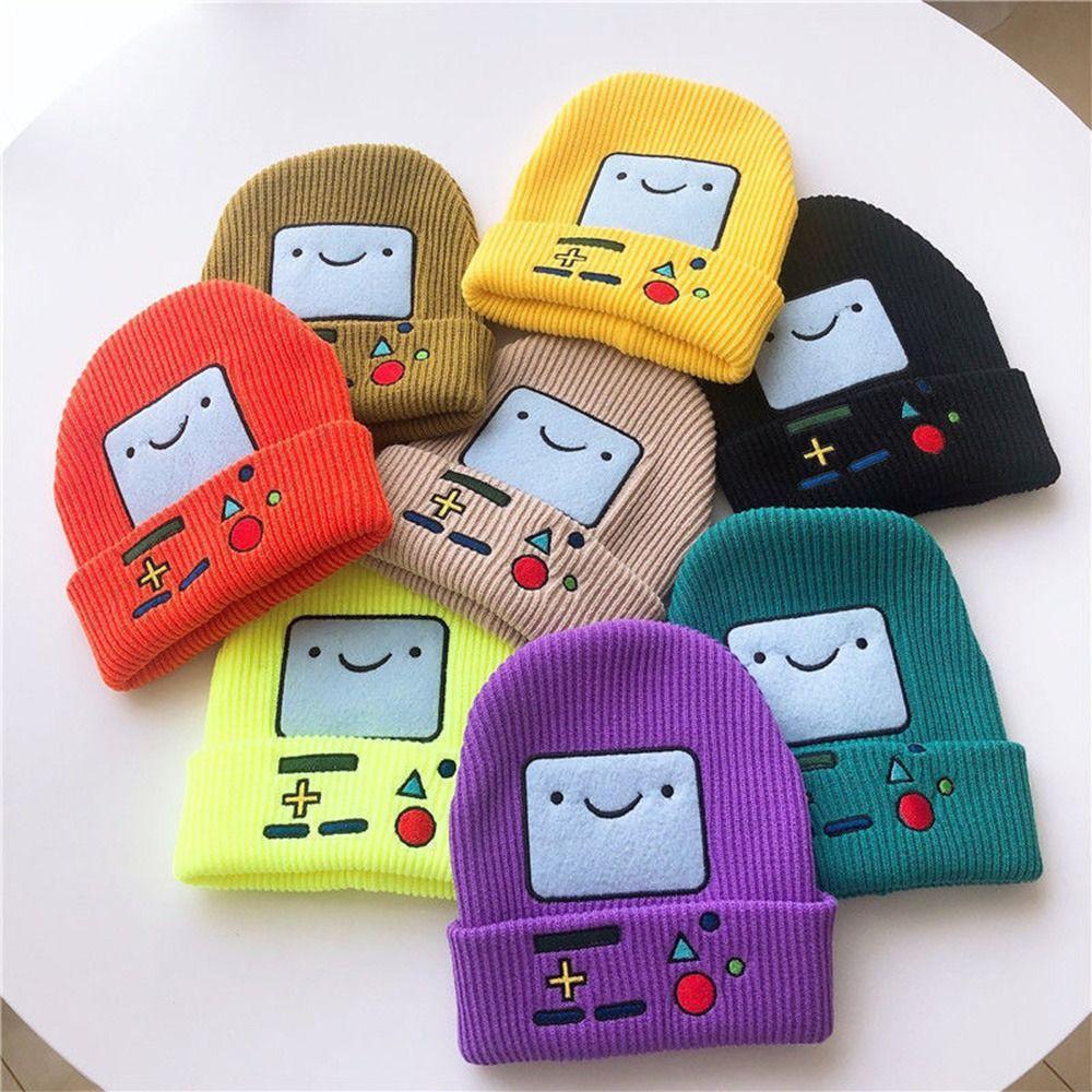 Game Machine Pattern Cold Cap Cartoon Winter Cap Creative Ski Skullies  Unisex