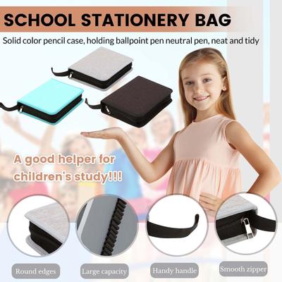 Large Capacity Pencil Case For Men And Women Student Stationery Bag Neutral Pencil And Ballpoint Pen Storage Bag