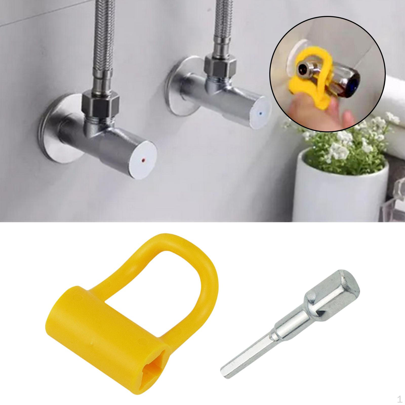 

Faucet Angle Stop Wrench Fit 1/4inch and 3/4inch Narrow Areas Disassemble Tool Remover Assembly PVC