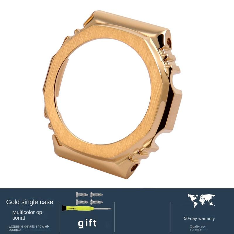 Horlogetoebehoren Voor Casio G-SHOCK GA-2100 Roestvrijstalen Band metalen Behuizing Ringen GA2100 GA2110 GA-B2100 Aangepast heren Horlogeband