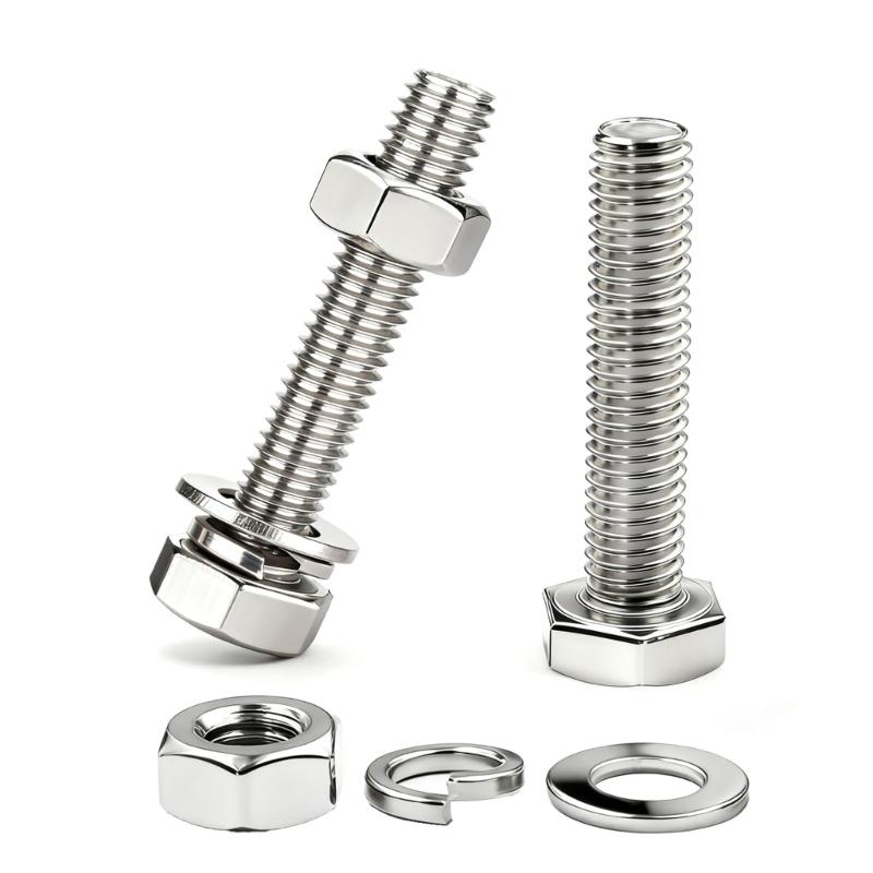 246PCS Hex Bolts Nuts Washers in Organized Storage Box Assembly Set Upgrades for Easy Access & Diverse Repair Needs