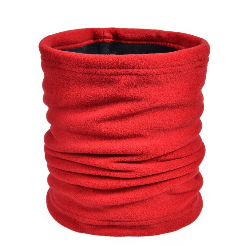 Autumn and winter pullover knitted scarf mask dual-purpose men's and women's warm neck cover riding fleece thickened cervical spine cover