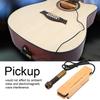 Wooden Passive Magnetic Closed External Pickup 6.35mm Plug for Acoustic Folk Guitar