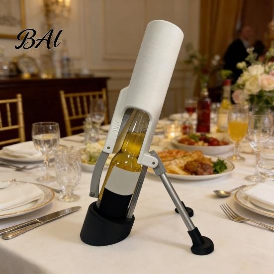 Fun Beer Opener Mortar Bottle Automatic Mechanical Fast Smooth 12oz One-Hand Operation Cap Remover for Home Bar Parties BBQ Gatherings Barbecue