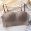 New Nylon French Pleated Bra New Detachable Ringless Thin Bra Without Underwire Seamless Underwear for Women Bras for Women