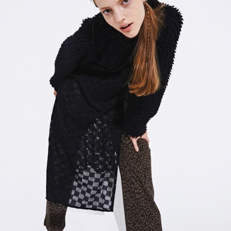QUAFE ALPACA MUFFLER BOLERO_Black