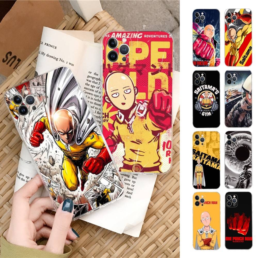 Superhero Anime One Punch Man Case For Iphone 17 16 15 Pro Max 11 12 13 14 Pro Plus Phone Cover