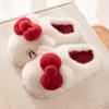 Cute plush cotton slippers winter indoor home thick bottom non-slip plush warm cotton mop