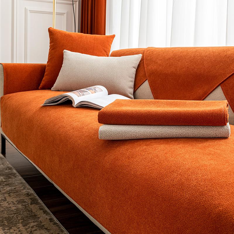 Cotton Linen Sofa Cushion Non Slip Cover Universal All InJUEusive Four Seasons High Sense Linen Fabric 70*70