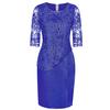Women Plus Size Sequin Short Midi Dress Ladies Cocktail Evening Party Dress