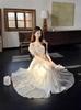 Plus Size French Retro High-Waist Patchwork Fairy Dress for Women - Summer 2026 Collection