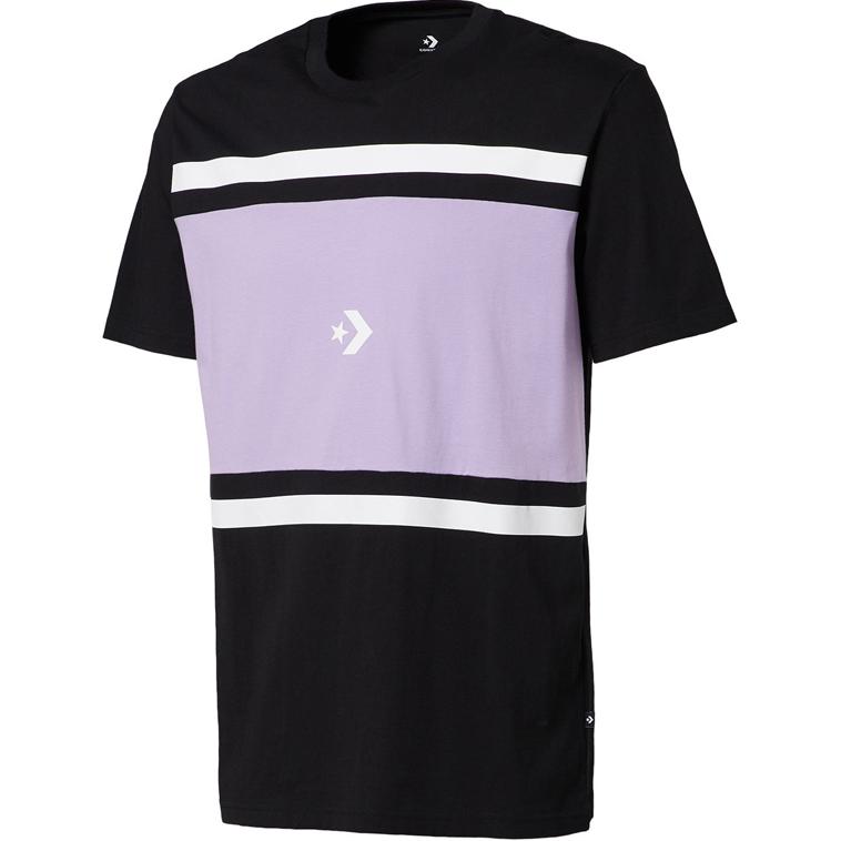 Converse Tee Colorblock Short T Shirt Men s Black 10017021-A03 M