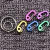 Alloy Camping Equipment Keychain Backpack Buckles Snap Hook Outdoor Carabiner D-Type Buckle