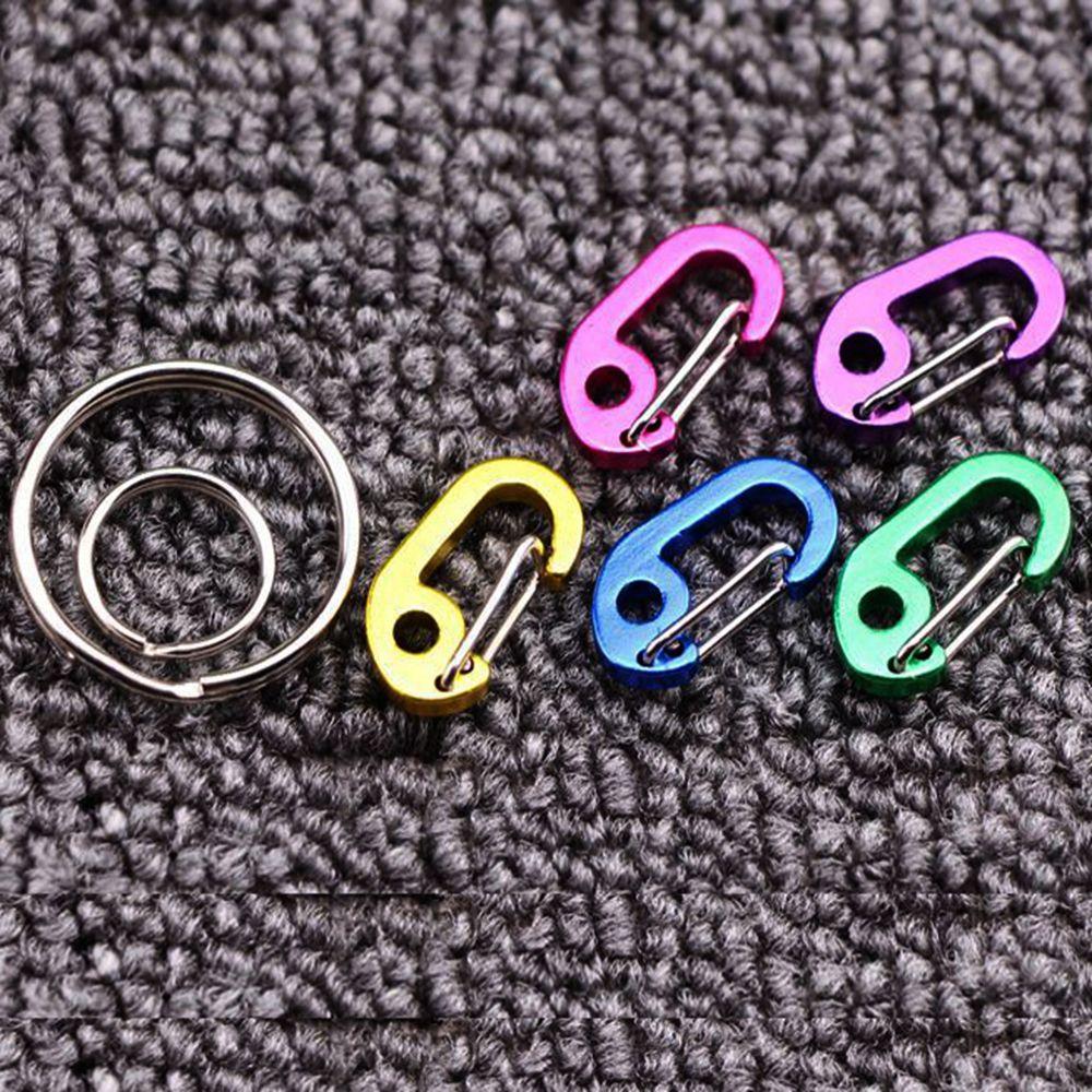 Alloy Camping Equipment Keychain Backpack Buckles Snap Hook Outdoor Carabiner D-Type Buckle