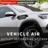 Auto Hai-Kiemen-Simulations-Luftauslass, Seitenluftauslass, Motorhauben-Zierluftauslass, Lufteinlass, Auto-Dekorationsaufkleber