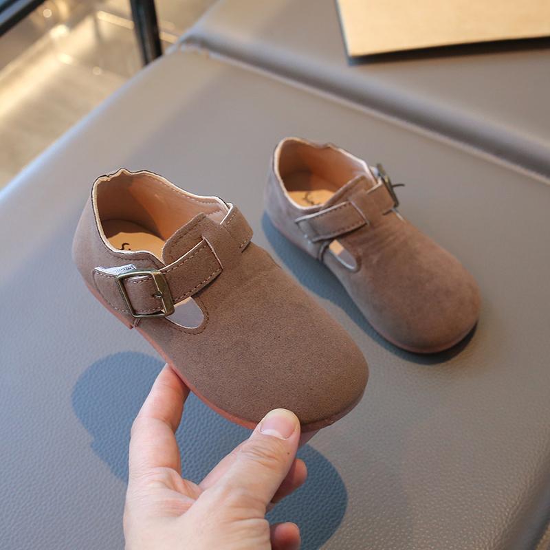 

New Girl Boy One Step Flat Bottom Baotou Half Slippers Children Summer Outwear Round Head Half Slippers Lazy Shoes 24