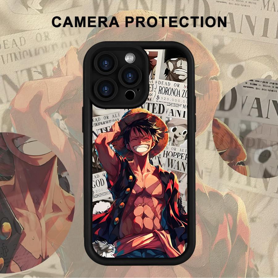 One Piece Luffy Cool pouzdro pro iPhone XR 17 Air XS Max 16e 15 16 14 Plus 13 12 11 Pro Max Měkký kryt
