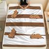 1 STuks Capybara Patroon Flanellen Deken Hoge Kwaliteit Alle Seizoenen voor Huisdecoratie Warmte en Comfort Vakantiegeschenk Ideaal Cadeau
