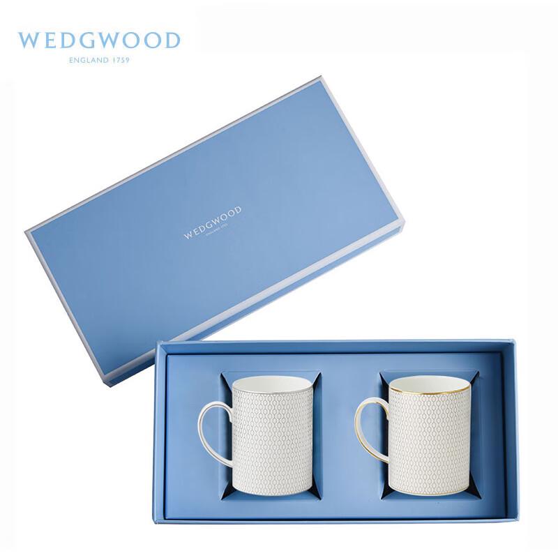 Wedgwood Geometric Gold Platinum Mug Set