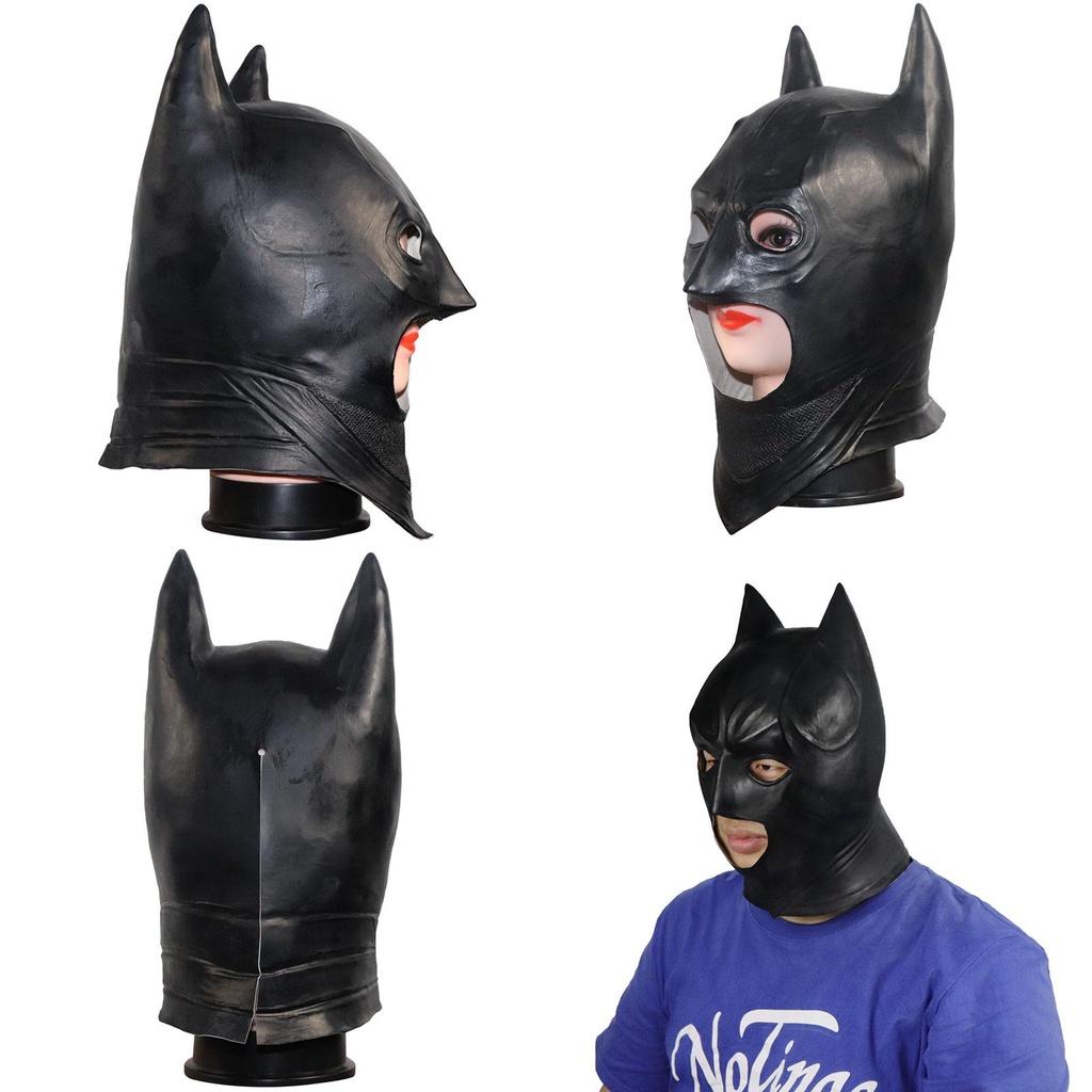 High-end Movie Classic Headgear Black Night Prince Latex Batman Mask Dark Knight Theme Prank Mask