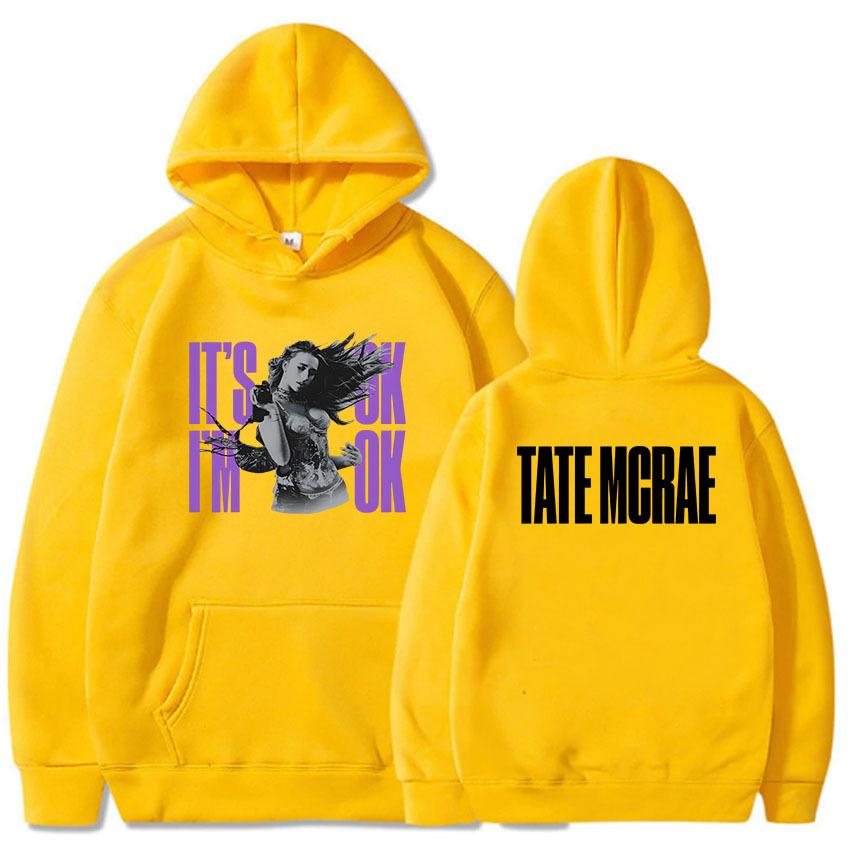 Tate Mcrae It'S Ok I'M Ok Hoodies Men Women Hooded Pullovers