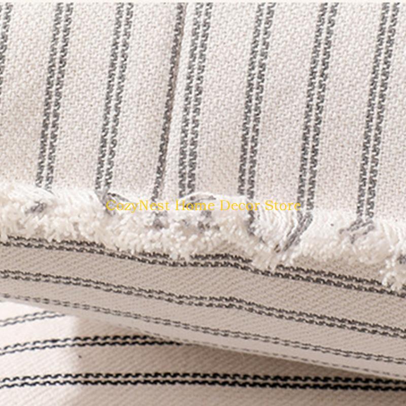 92MF Pillow Case Cushion Cover with Blue Black Light Gray Stitching Optional 1PC