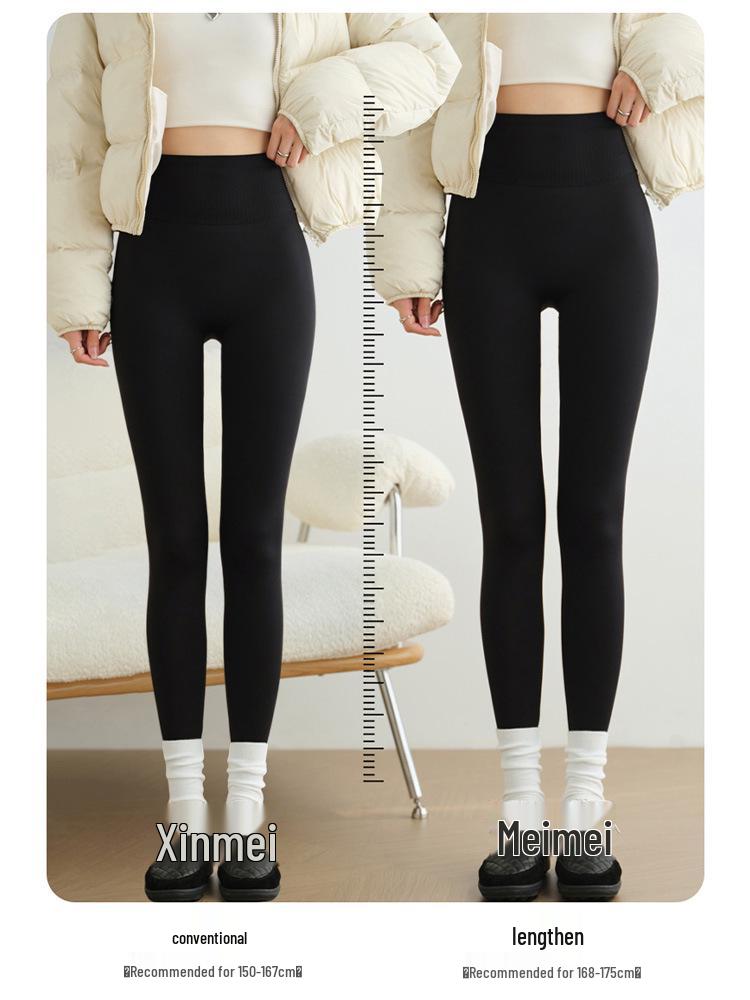 Plus-Size Fleece-Lined Shark Pants: High-Waisted, Thick, and Warm Yoga Leggings for Autumn/Winter 2025