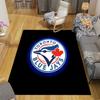 Tappeto Quadrato a Fantasia Flanella Toronto Blue Jays, Tappeto da Area, Tappeto per Soggiorno Camera da Letto Divano Sala Giochi Decorazione, Tappetino Antiscivolo