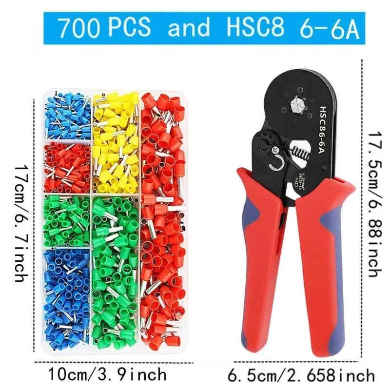 400-2120PCS Box VE Tubular Crimp Terminals Wire Insulated Terminator Block Cord End Connector Electrical Tube Terminal