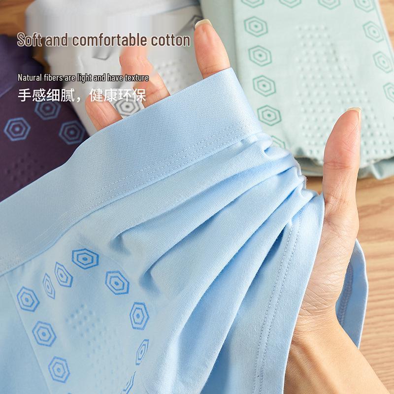 Teen Boys Pure Cotton Underwear: Ages 15-18, A-Class, Full Cotton Crotch, Suitable for Chubby Kids