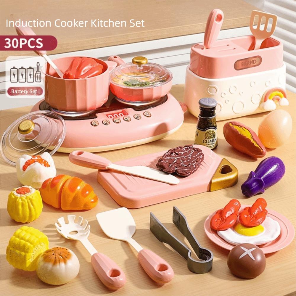 

Acousto-Optic Spray Kitchenette Playhouse Set Real Cook Play House Set Early Childhood Education Style 2