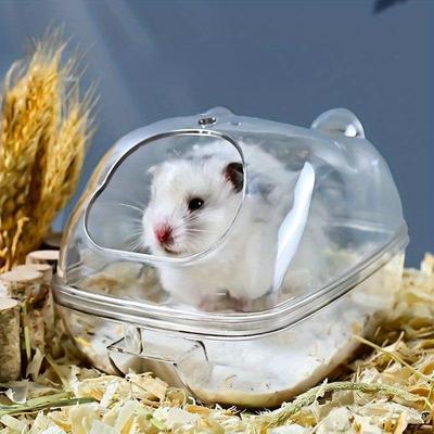 Křeččí koupelna, plně průhledná pozorovací koupelna, křeččí myš, toaleta pro malé domácí mazlíčky, klec, akrylový domeček