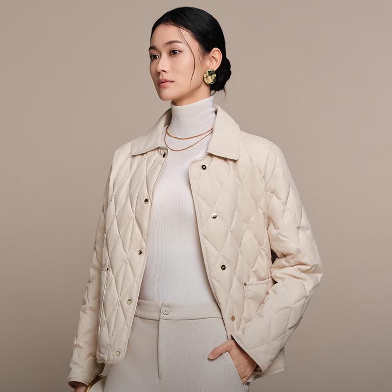 Bosideng Women's B250134182 Short Plaid Down Jacket