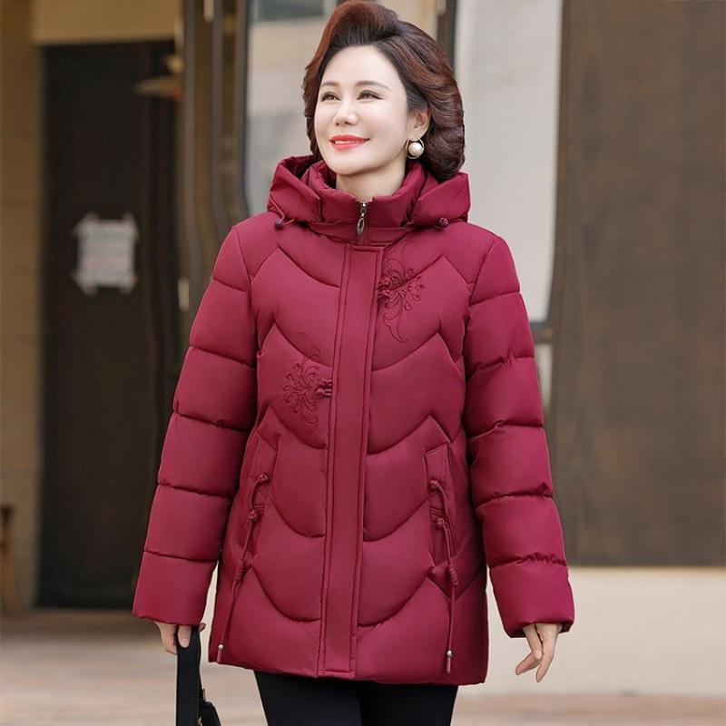 Winter Thickened Warm Cotton-padded Clothes, Women's Loose Hooded Cotton-padded Jackets, Cold-proof Large-size Cotton-padded Clothes.