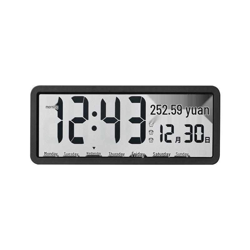 INS Large Screen Wall or Freestanding Clock with Temperature & Humidity Display YD106