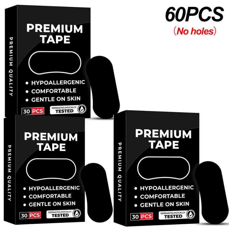 90 Pièces Bandelette Buccale de Sommeil Anti-Ronflement Autocollant de Sommeil Pour Enfants Adultes Garde la Bouche Fermée Prévient le Ronflement Améliore la Qualité de la Respiration Outils d'Aide au Sommeil