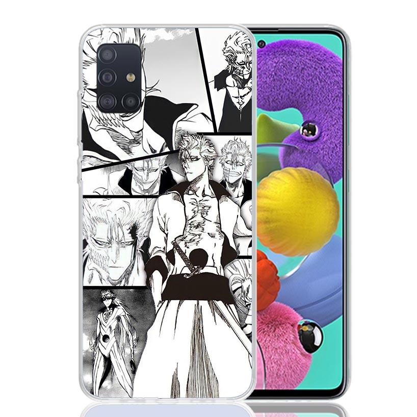 Grimmjow 6 Bleach Phone Case For Samsung Galaxy A52 A32 A22 A12 A02S A50S A30S A51 A31 AA71 Note 20 Ultra 10 S10 Plus Galaxy A52