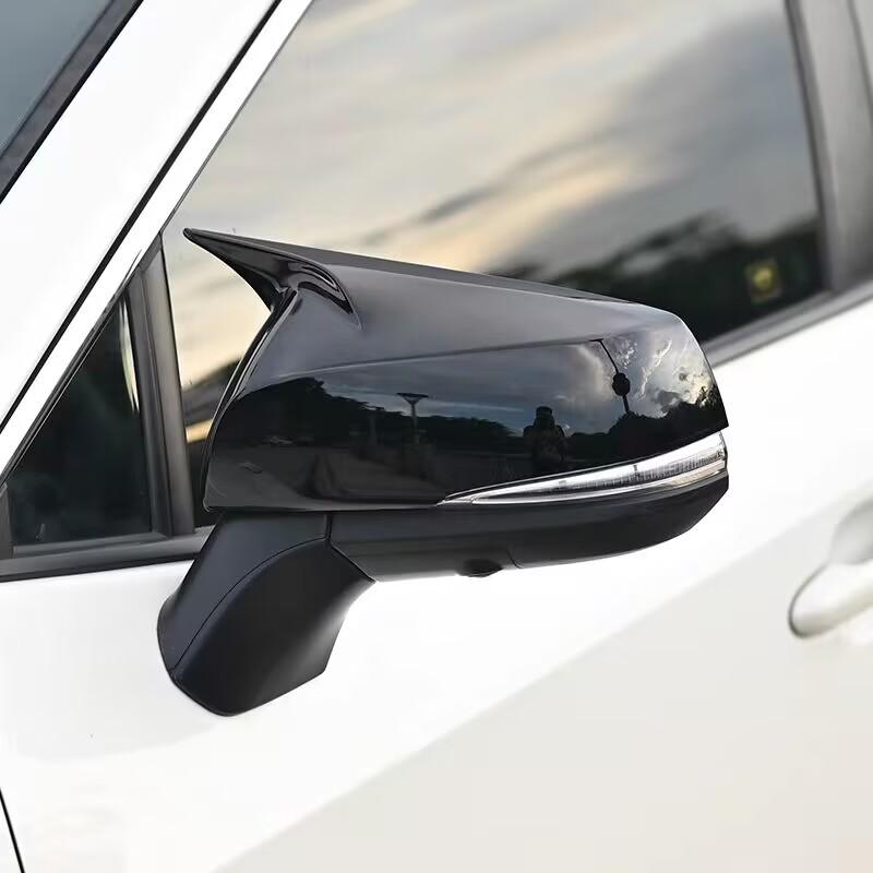 For Toyota RAV4 - 2025 Highlander XU70 2024 Rearview Mirror Cover Trims ABS Chrome Car Styling Accessories