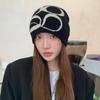 Korean Style Letter Woolen Hat Skull Cap Knitted Pullover Hat Personality Knitted Cap  Warm
