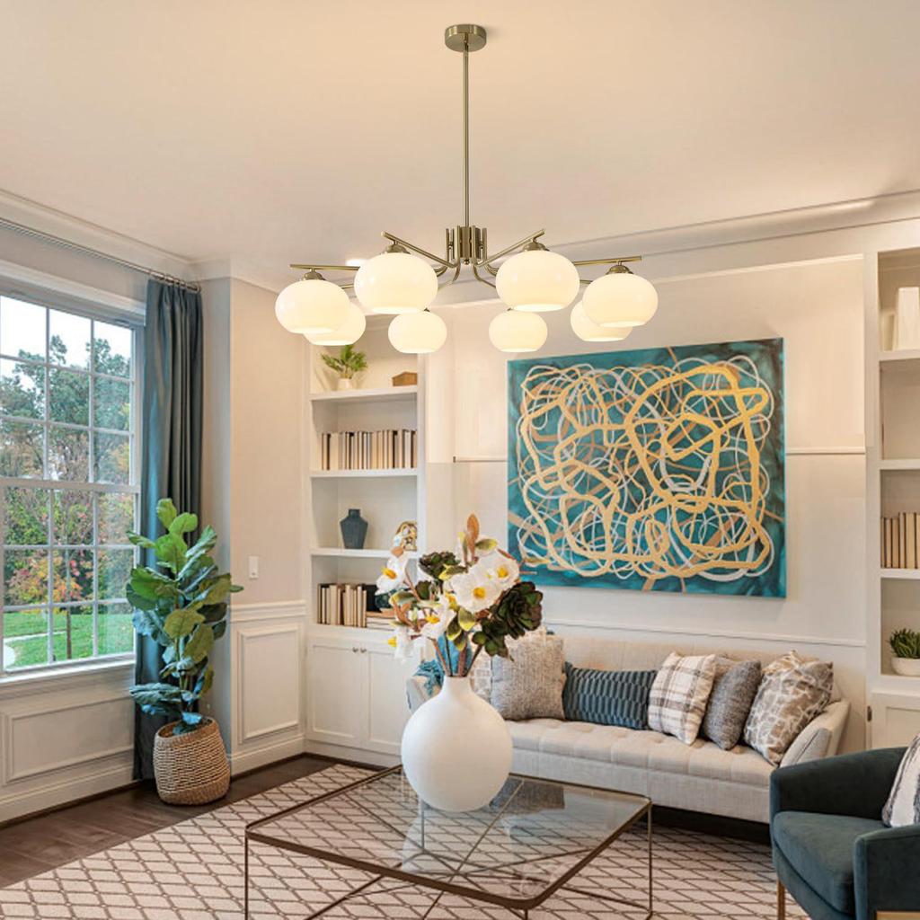 Modern Nordic Cream Chandelier - Luxury Living Room & Restaurant Lighting
