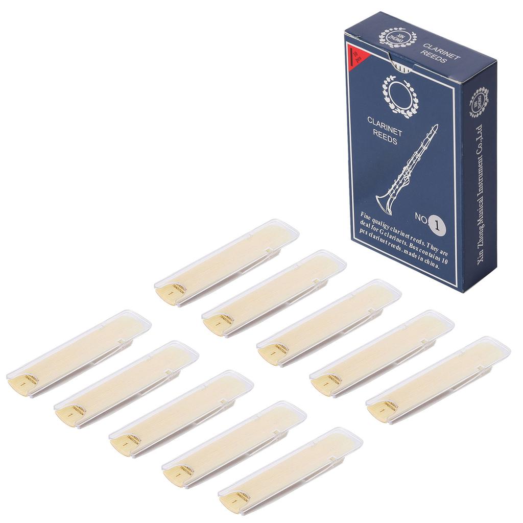 10 Pezzi Ance per Clarinetto Forza 1.0/1.5/2.0/2.5/3.0/3.5 Ance Tradizionali per Clarinetto Principiante e Musicista