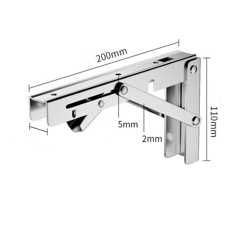 2 шт. Складной кронштейн для полки, стола, парты, сверхпрочный, плавающий, треугольный, складной, экономит место, для DIY, настенный кронштейн Stainless
