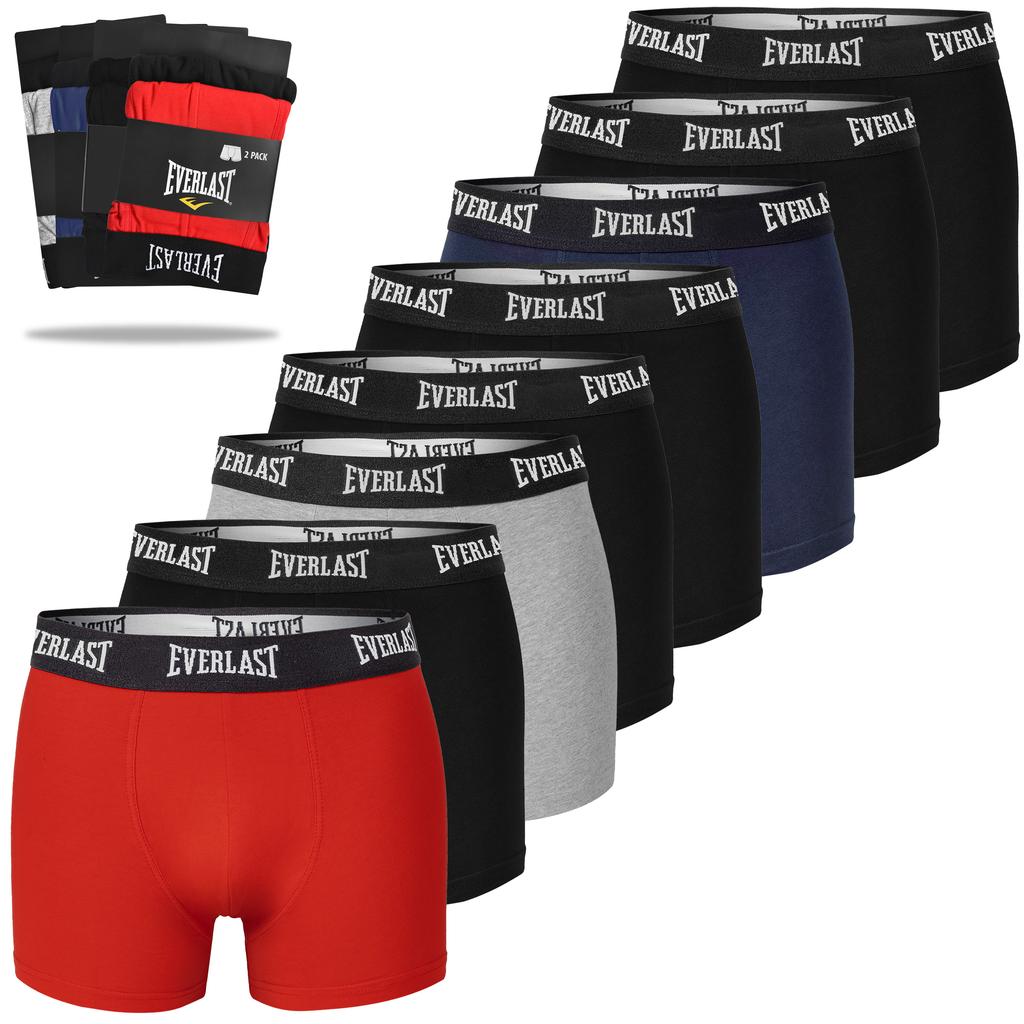 Everlast Men' Cotton Boxer Shorts BM401 8 Pack Size