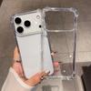 Luxury Transparent Shockproof Four Corner Package Case for IPhone 17 Air 16 15 14 13 12 Pro Max Acrylic Back Cover Shell
