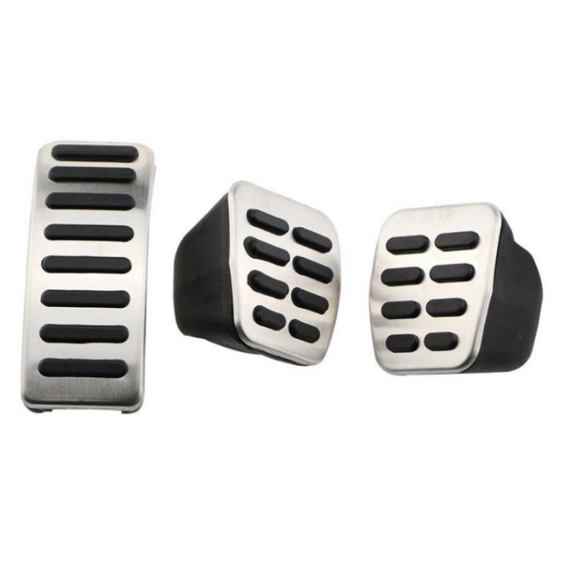 

Автомобильные педали газового тормоза из нержавеющей стали для VW Polo 6N 1996-1999 6N2 2000-2002 для 9N 9N3 2002-2009 для VW Polo 6R 2009 MT 3PCS чёрный